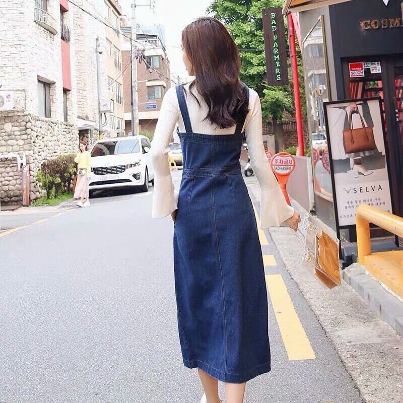 Yếm jean dài thanh lịch ( không kèm áo thun)