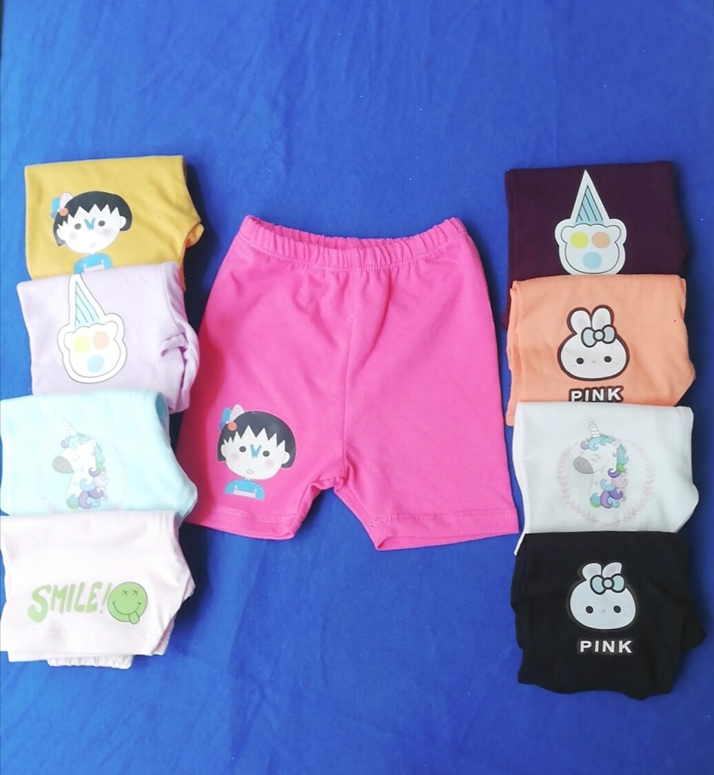 Quần legging đùi cho bé từ 7kg đến 25kg, combo 3 cái