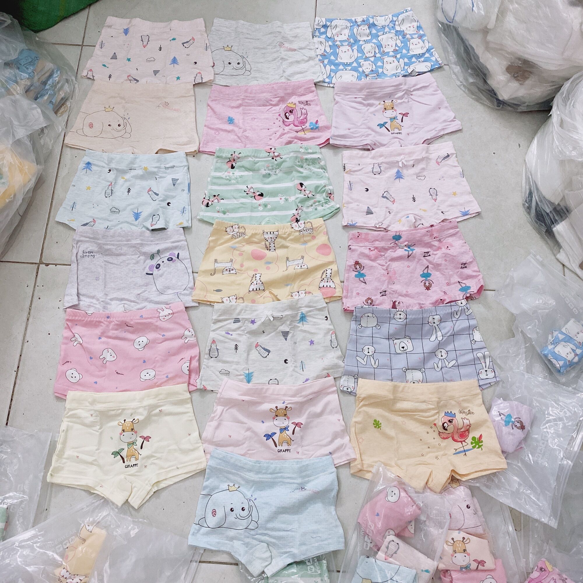 Sét 3 quần chip đùi bé gái cao cấp