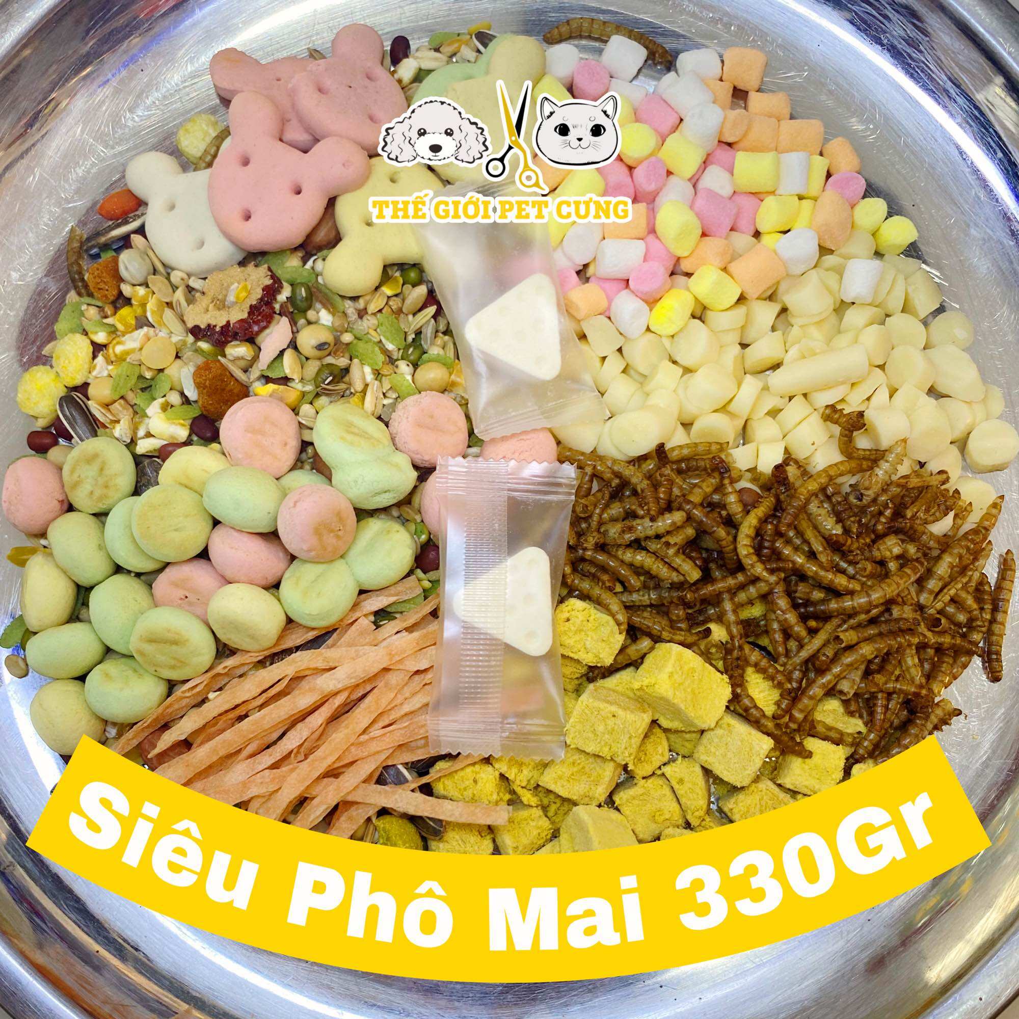 Thức ăn hamster siêu phô mai 330gr