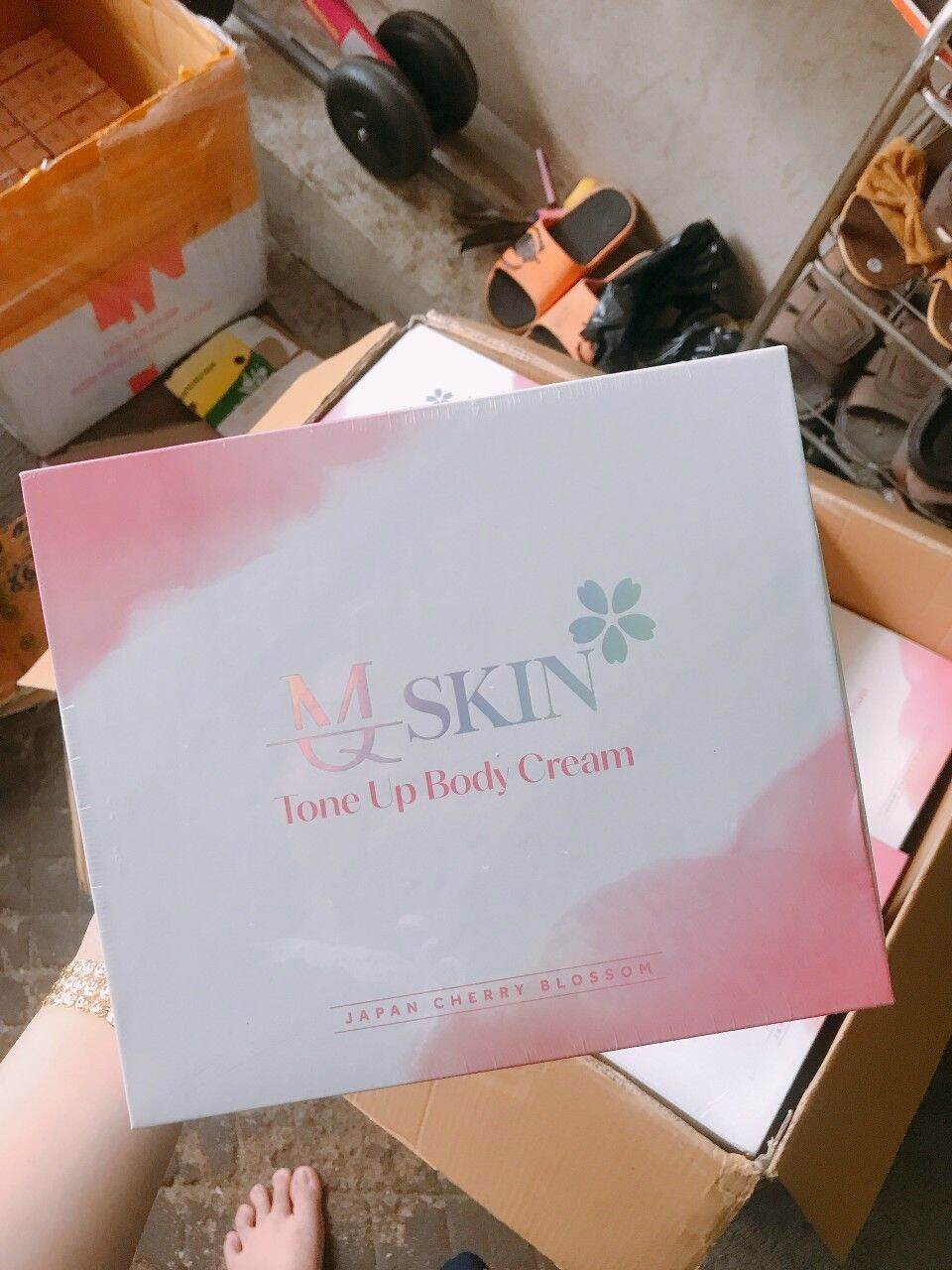 Bộ kem body hoa anh đào mq skin