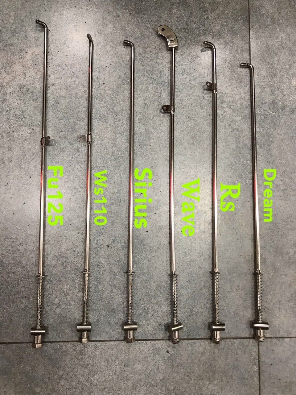 pát thắng và đũa thắng inox gắn xe máy