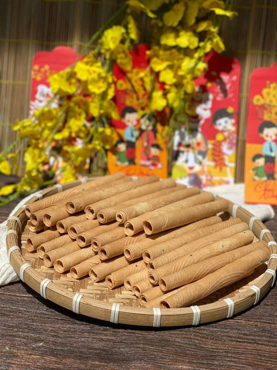 Bánh ống mè (bánh quế cốt dừa siêu béo) 1kg