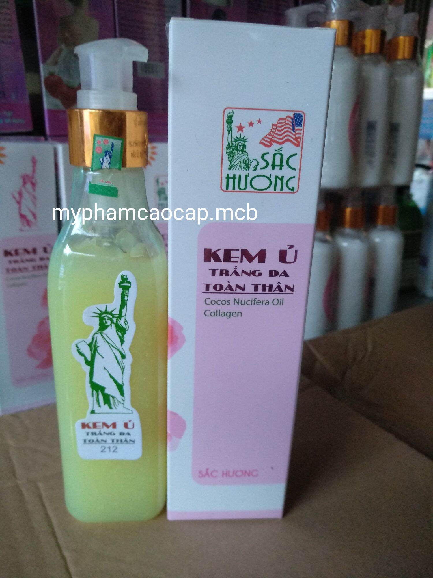 kem ủ body trắng da sắc huơng 200ml