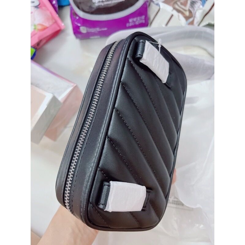 ( Hình thật + Bill ) Túi MK Rose Quilted Convertible Belt Bag.
