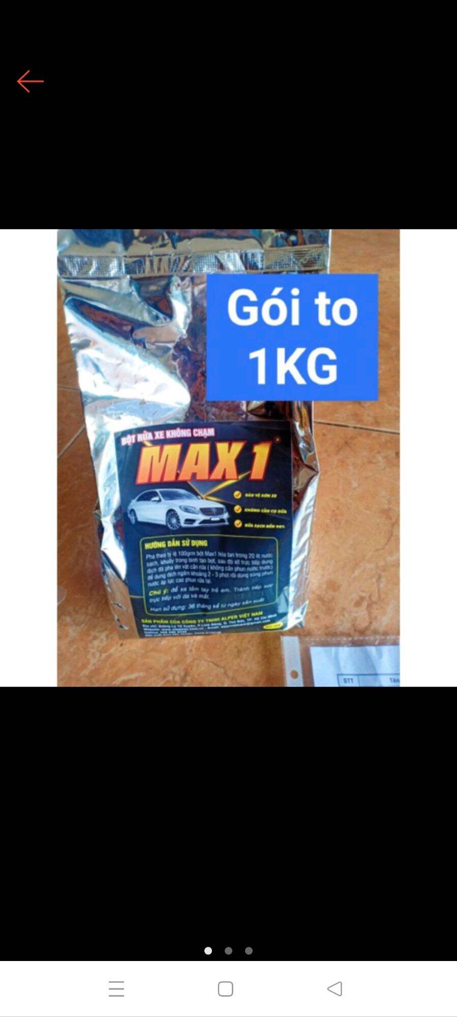 Bột rửa xe bọt tuyết không cham max1