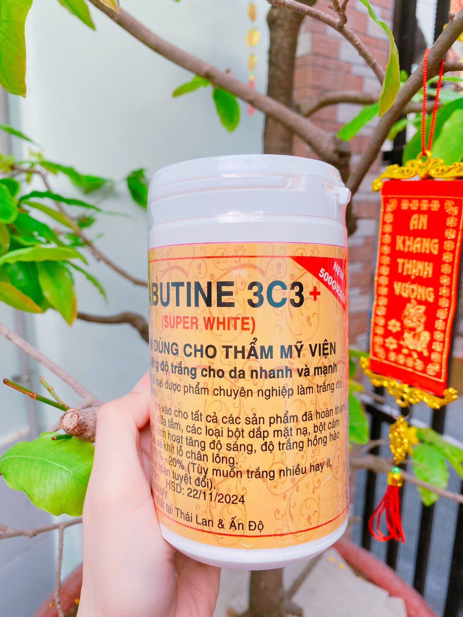 Kem kích trắng Abutine 3C3 500g size lớn