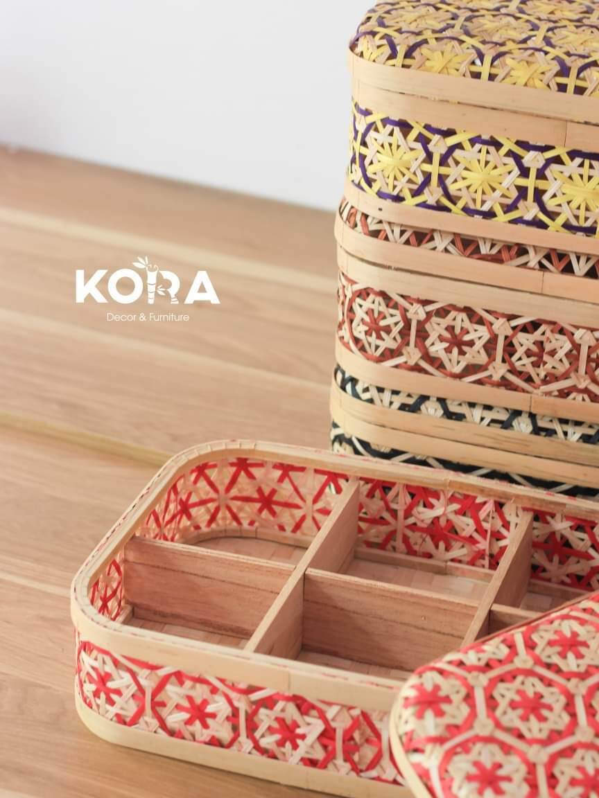 Hộp tre làn tre đựng quà cao cấp