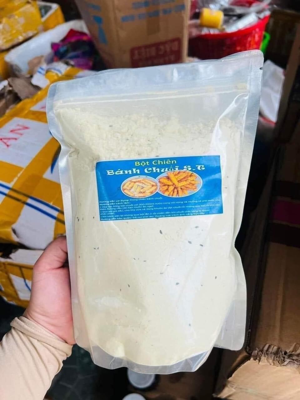 1kg Bột chiên bánh chuối mè, bột bánh chuối pha sẵn