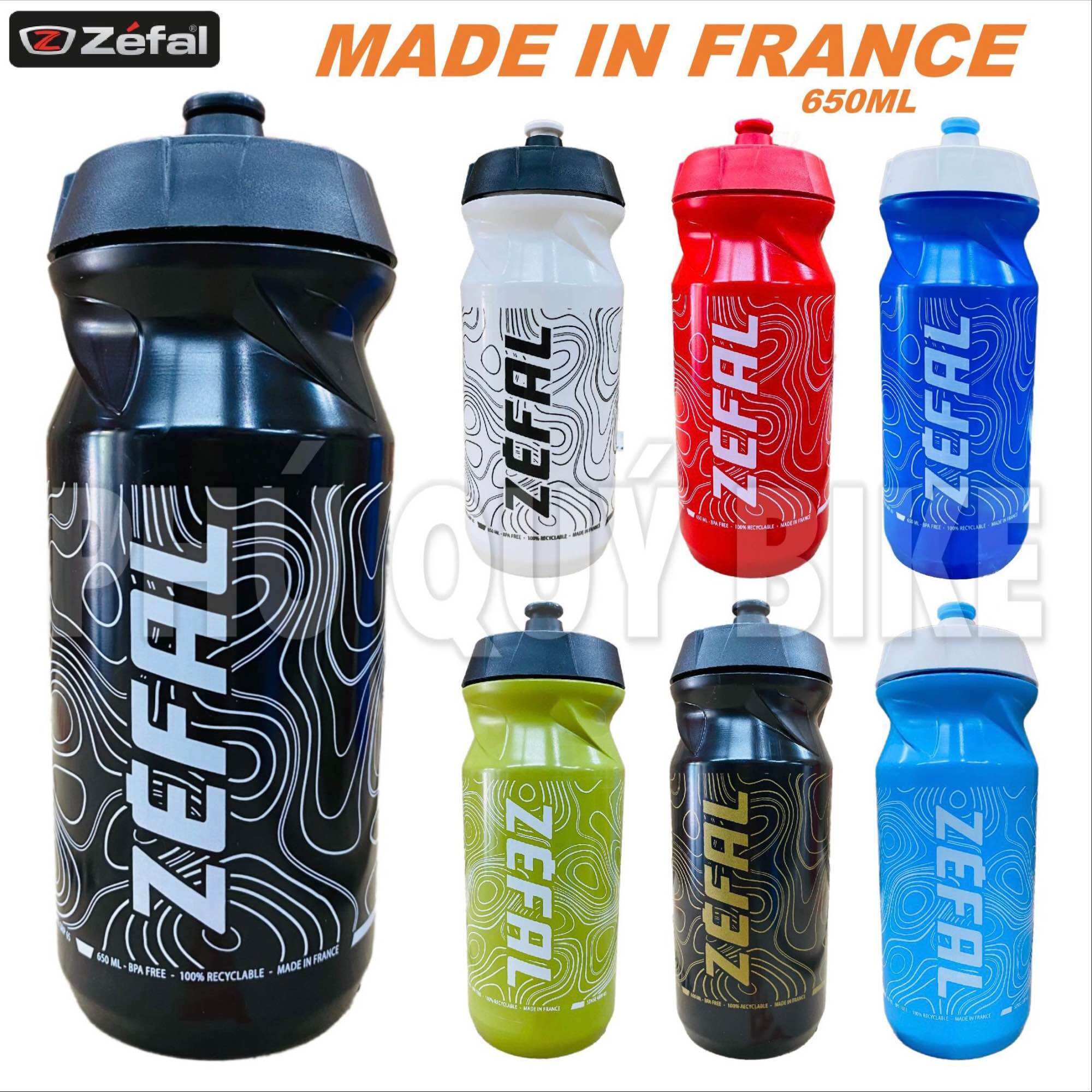 BÌNH NƯỚC XE ĐẠP 2024 ZEFAL MẪU MỚI 650ML