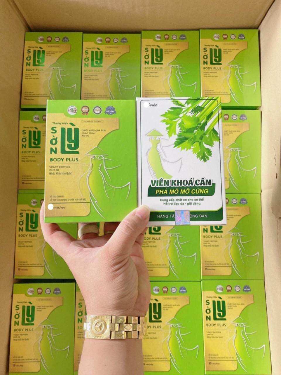Giảm cân sờn lỳ plus tặng viên khoá cân