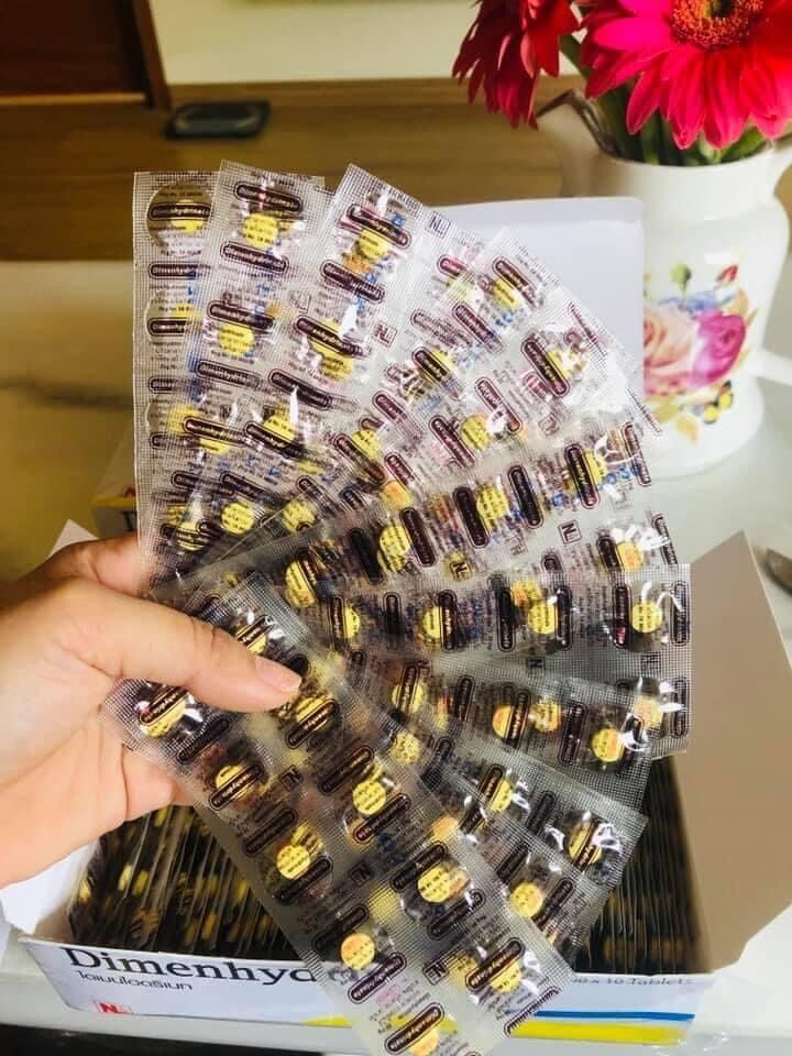 Say xe Thái vỉ 10 viên ( CHÍNH HÃNG )