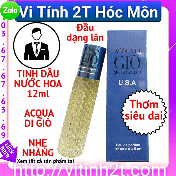 Siêu dai Tinh dầu nước hoa lăn 12ml Giò thơm siêu dai