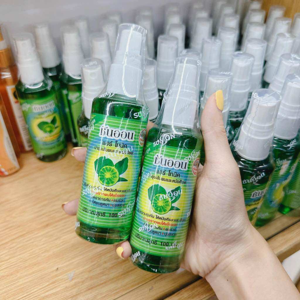 Set 2 chai tinh dầu xịt bưởi chanh thái lan mọc tóc