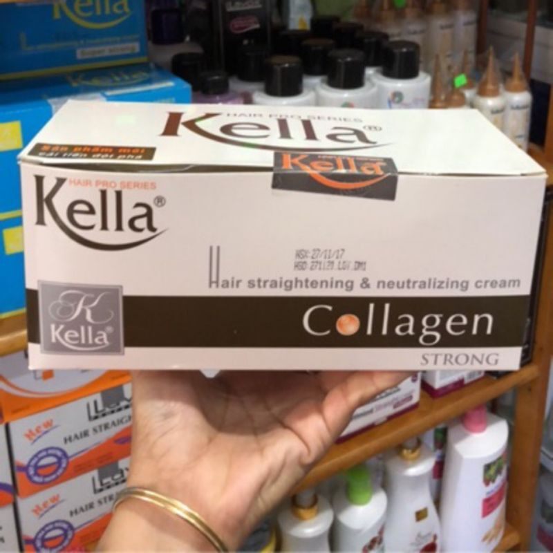 Thuốc duỗi ép tóc Kella xám 500ml