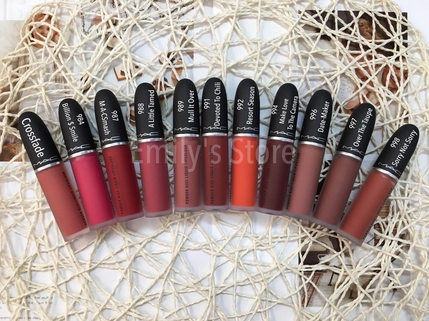 Son kem lì MAC Liquid Powder Kiss Lipcolour dòng mới siêu hot, nhiều màu