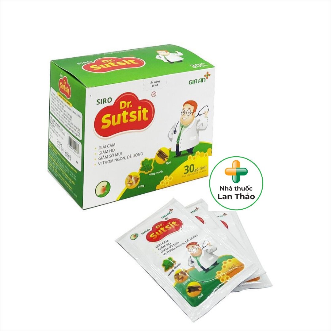 Siro dr.sutsit hộp 30 gói hỗ trợ cảm ho cho bé