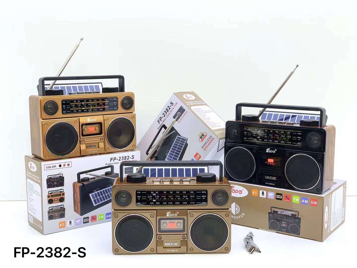 Đài FM RADIO FP-2382-S Âm Thanh Cổ Điện Kết Nối Bluetooth - Nghe Đài FM