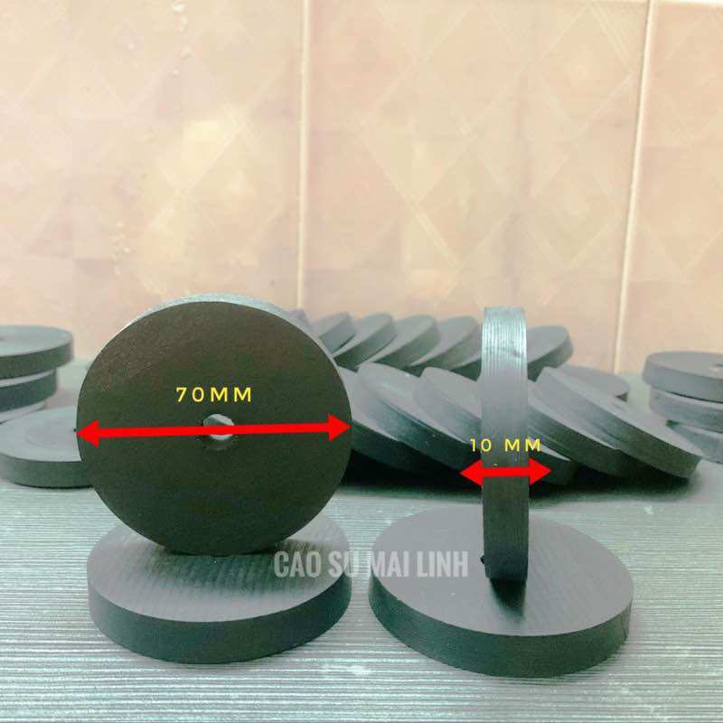 10 long đền cao su phi 50 ; 60 ; 70 dày 10 (mm)