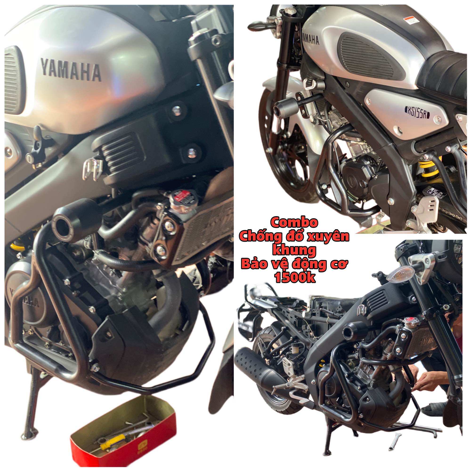 Chống đổ khung che máy kiểu Thailand cho  XSR155