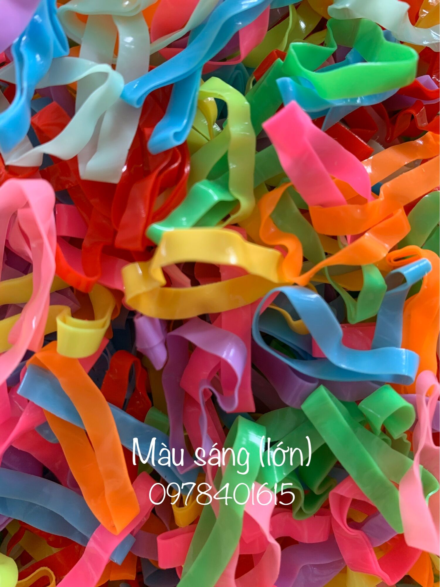 Thun cột tóc cho bé đủ màu 500g