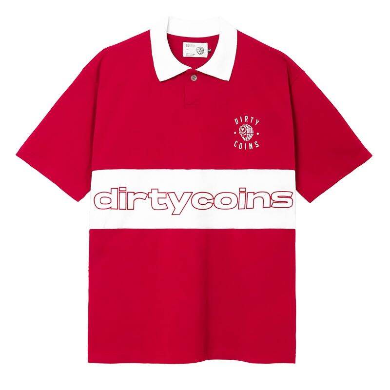 Áo Polo Dirty coins - Đỏ - Local Brand