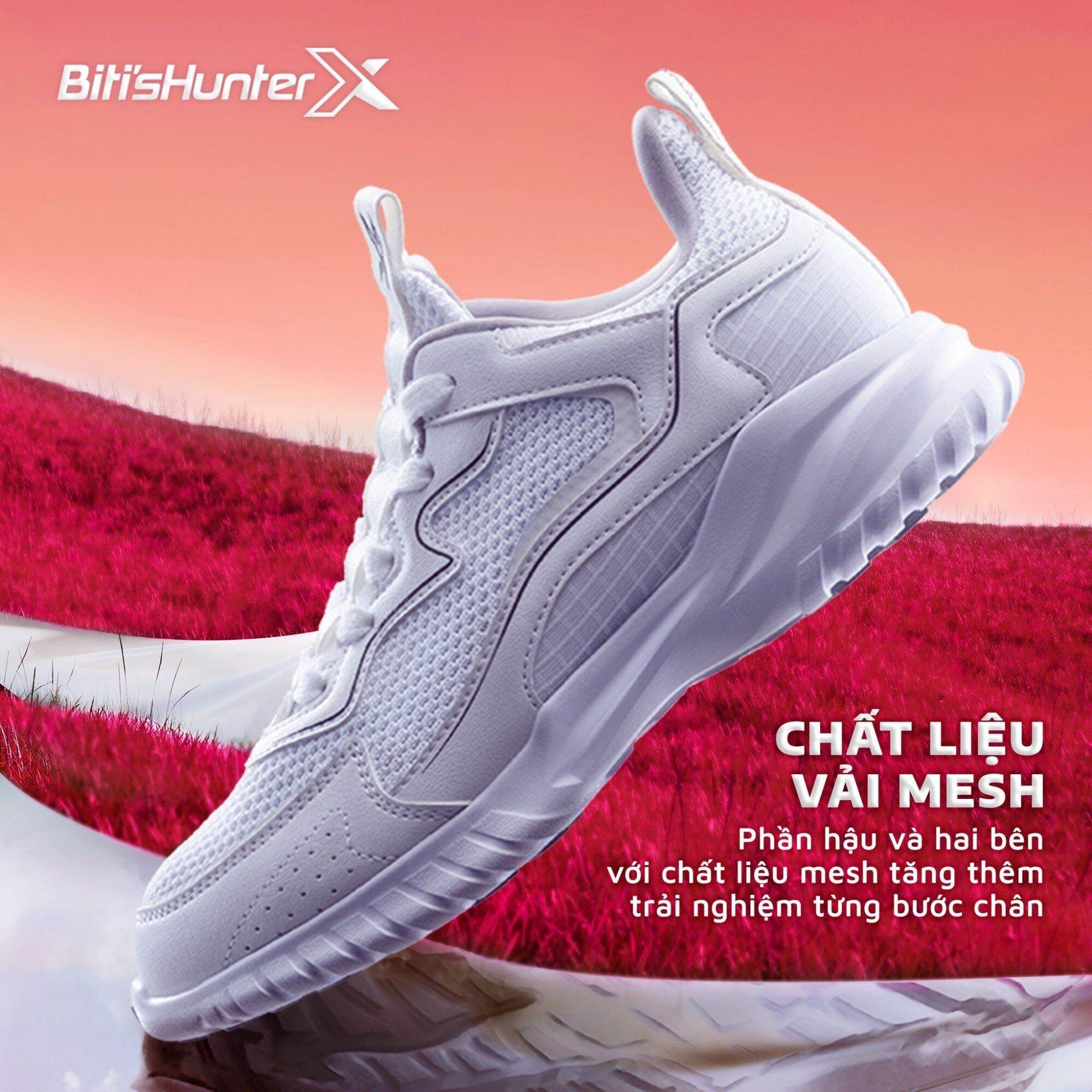 Hàng Chính Hãng Bitis Hunter X 001400Trg Wavy Collection - Giày Thể Thao Nữ  Cao Cấp - Mixasale