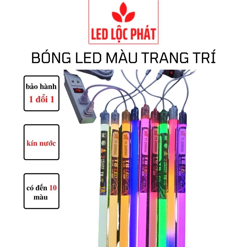 Đèn led nhiều màu trang trí, bóng led 1m2 6 tất kín nước