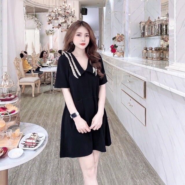 Đầm bầu công sở có túi thời trang