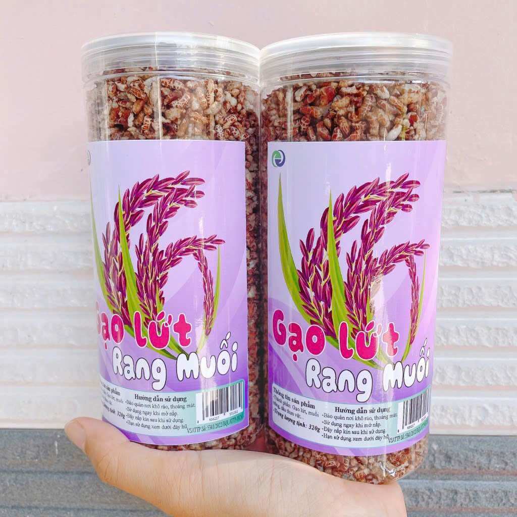 Gạo Lứt Rang Muối Lọ ( 320 Gram ) 🐛