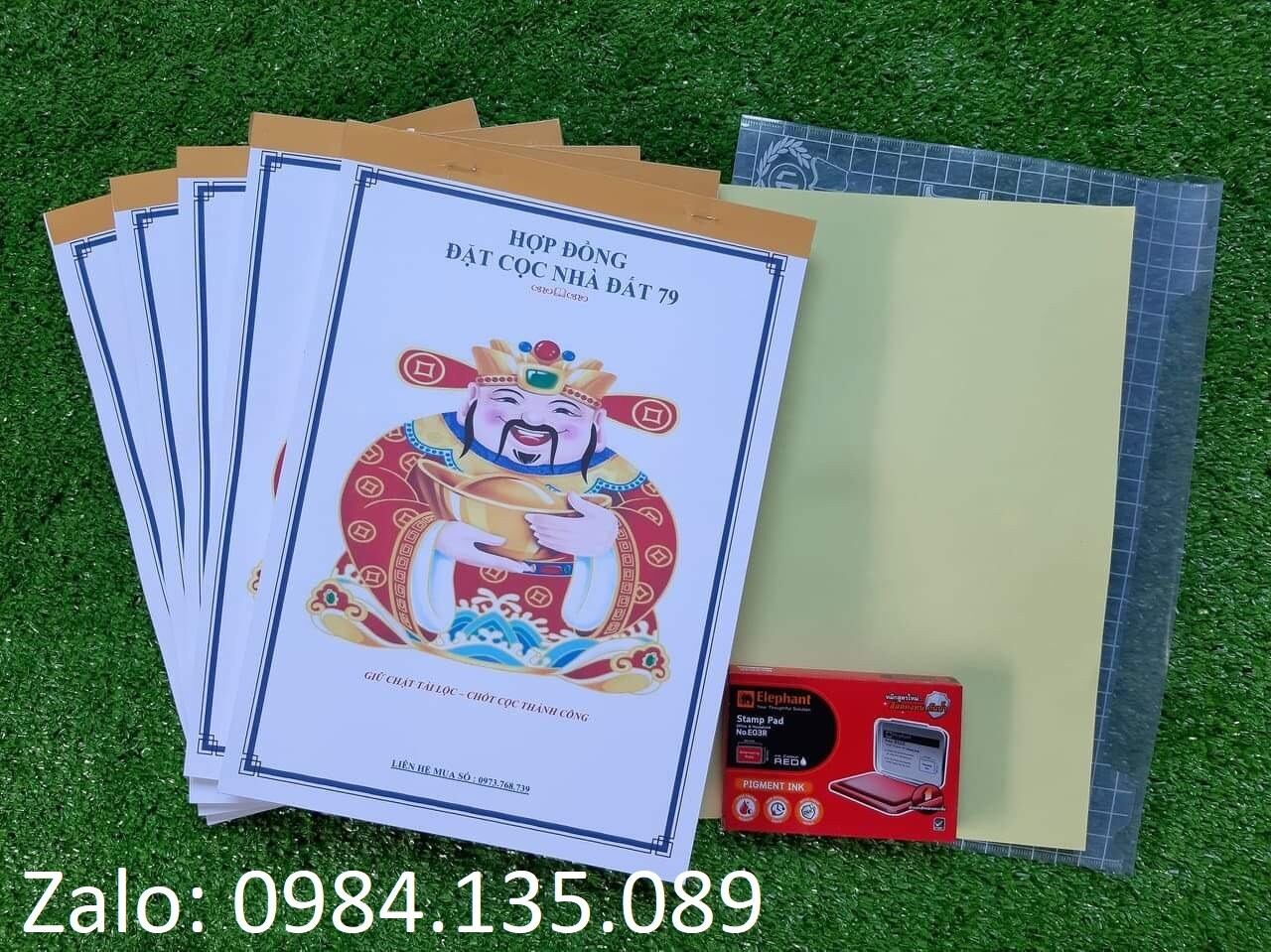 Sổ hợp đồng đặt cọc nhà đất 3 liên