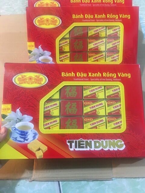 [hcm] Bánh đậu xanh Tiên Dung hộp 480g
