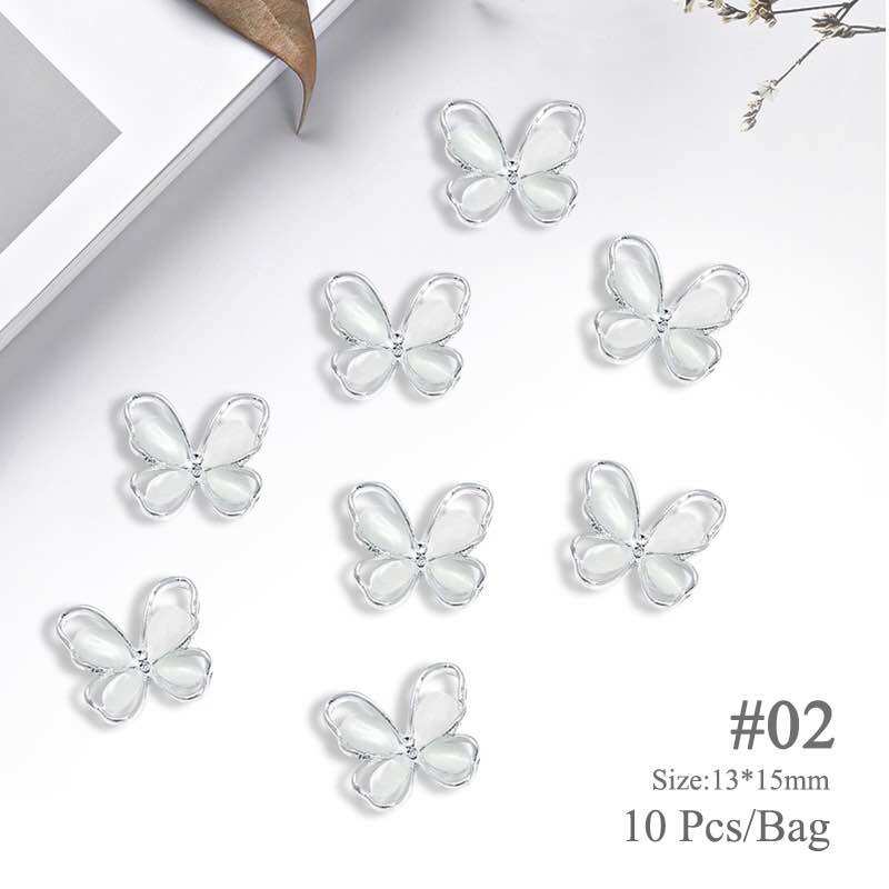 Set 10 charm kiểu trang trí móng móng tay