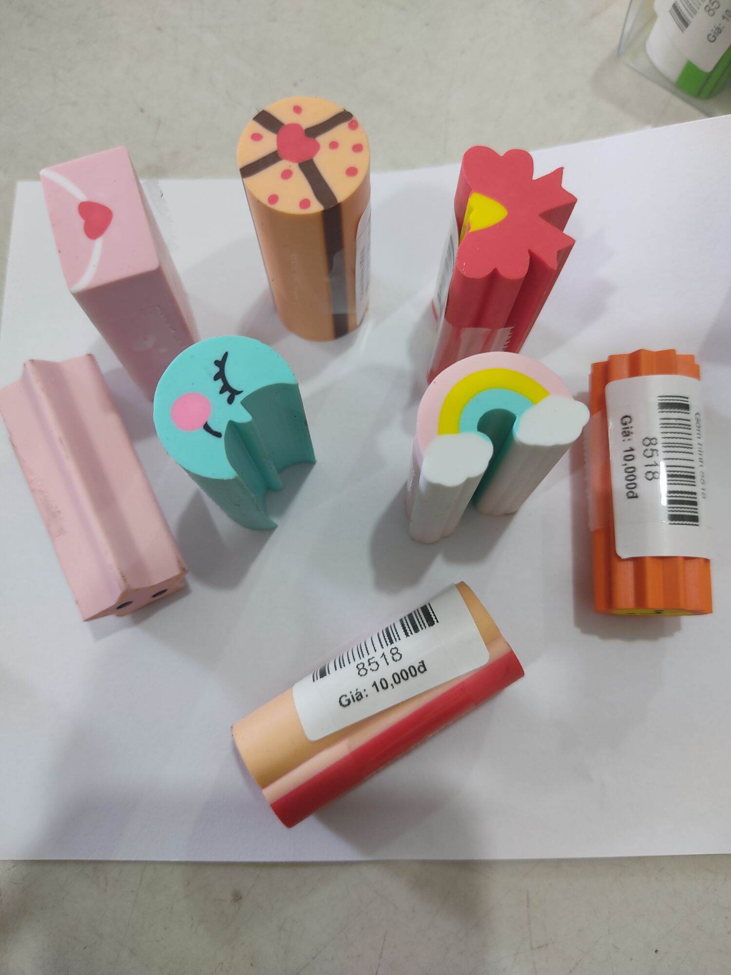 3 cục gôm hình siêu sạch loại dài