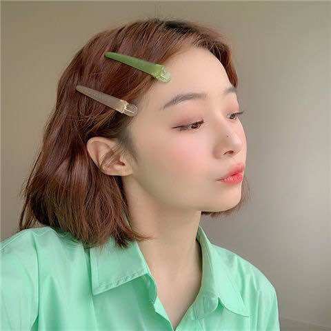 HCM - Kẹp tóc bấm mỏ vịt màu Pastel Hàn quốc