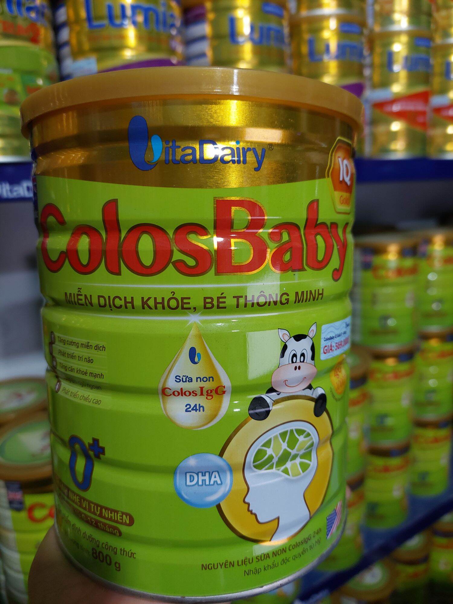 Sữa bột colosbaby iq 0+ 1000igg lon 800gr