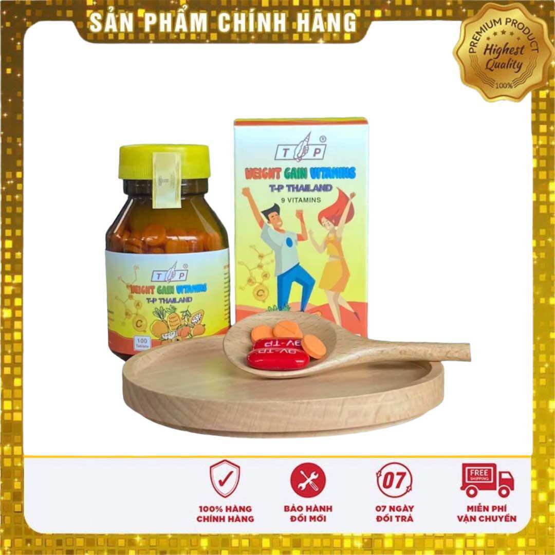 Tăng cân vitamin thái lan tp 100 viên - cam kết chuẩn