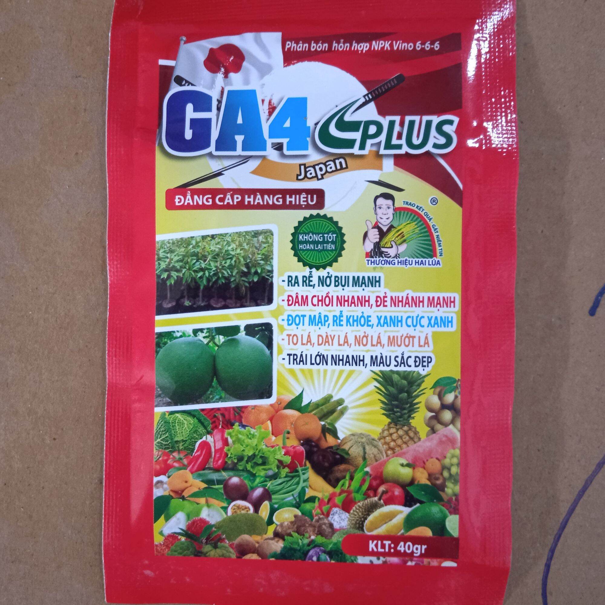 Phân bón cao cấp GA4 Nhật kích đâm chồi, nẩy tược, vọt đọt, bật mầm, mạnh rễ, xanh dày lá hoa kiểng cây giống rau màu