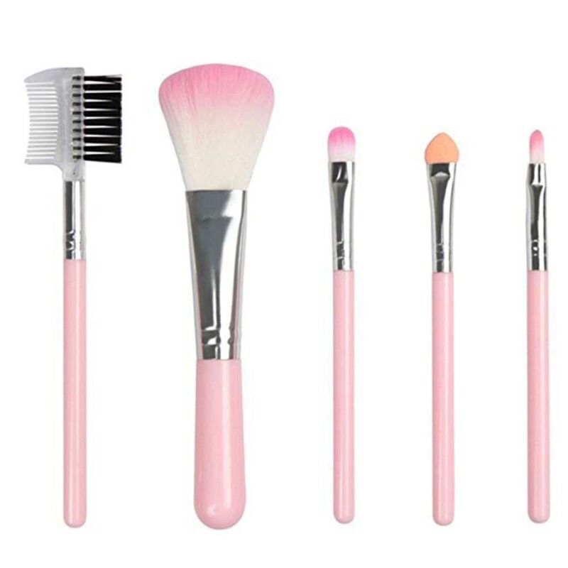 BỘ CỌ MAKEUP HỒNG 5 CÂY