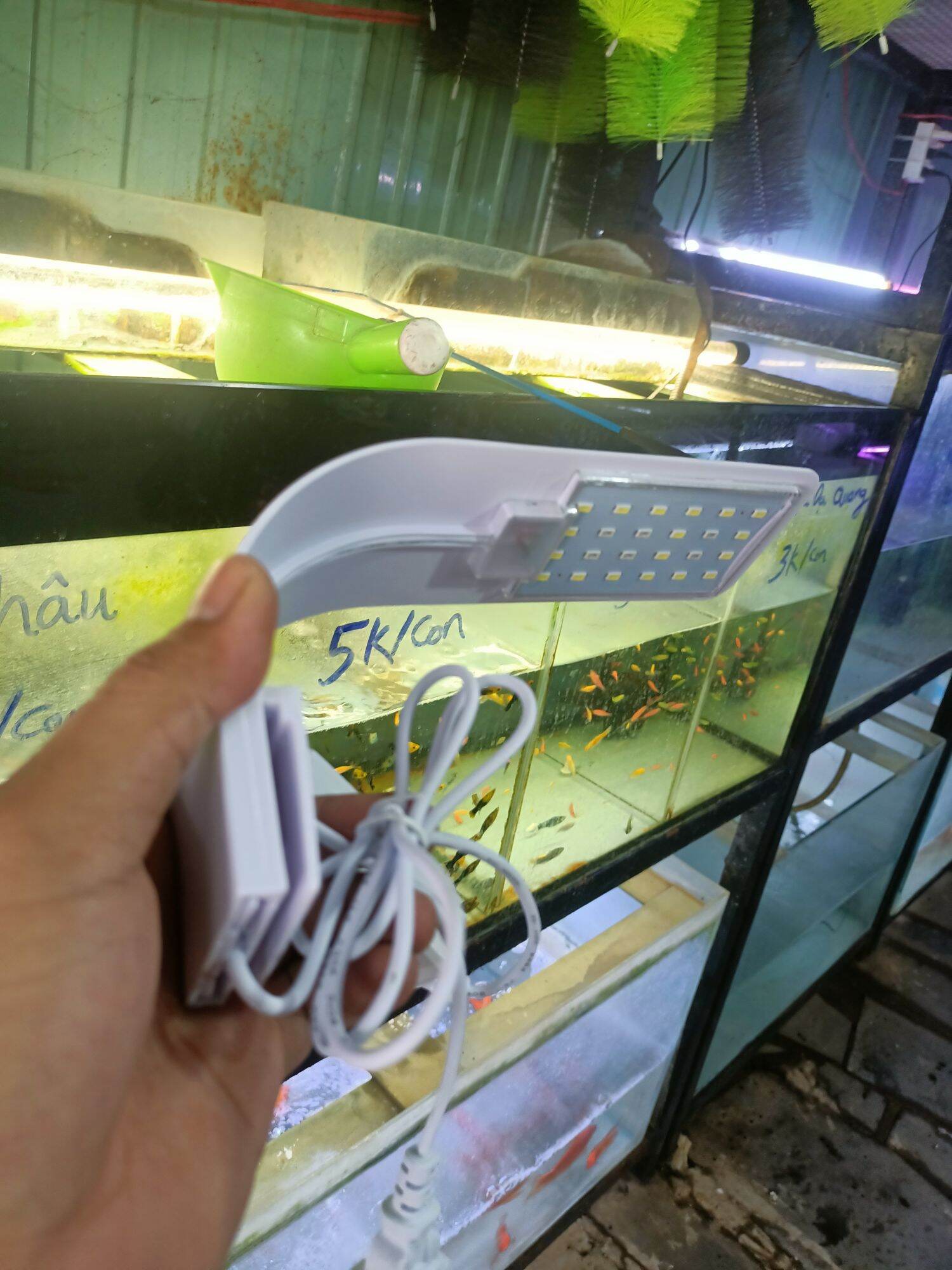 ĐÈN LED THỦY SINH ĐỔI MÀU (10W) , ĐÈN LED KẸP HỒ CÁ , ĐÈN KẸP HỒ CÁ