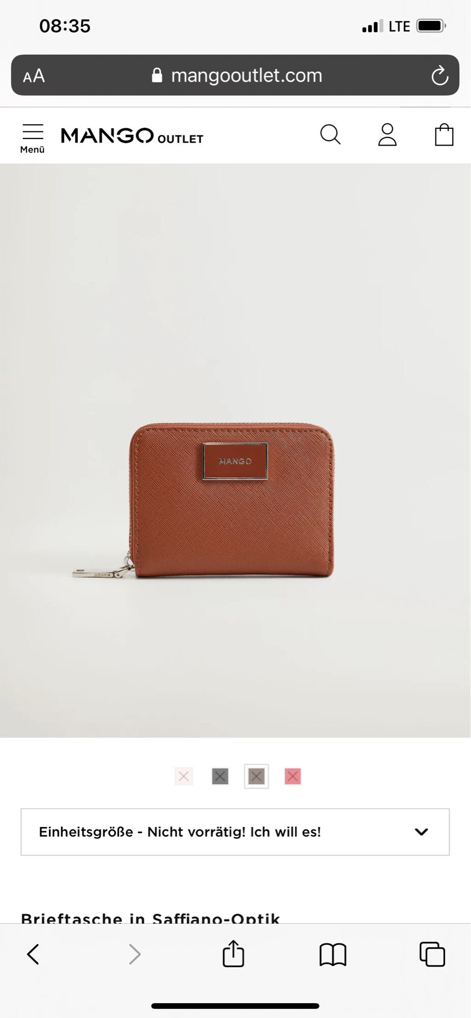 Bóp Mango / MNG Auth store Đức MSV104