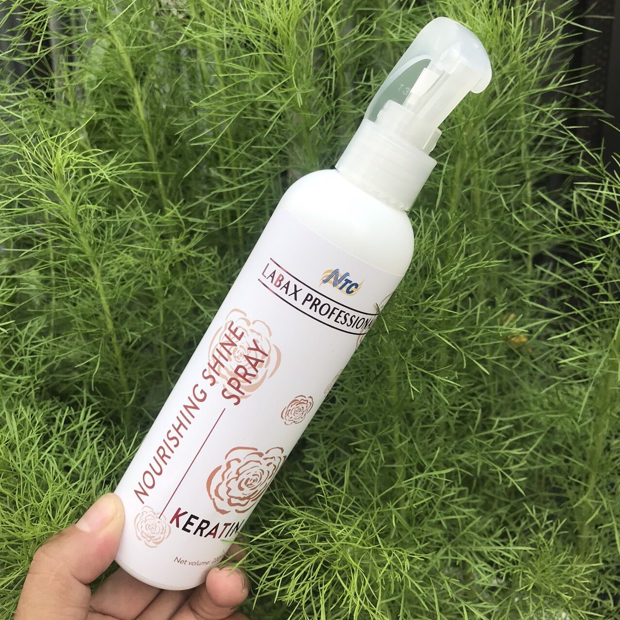 Xịt dưỡng keratin phục hồi nuôi dưỡng tóc chắc khoẻ labax keratin nourishing shine spray 220ml