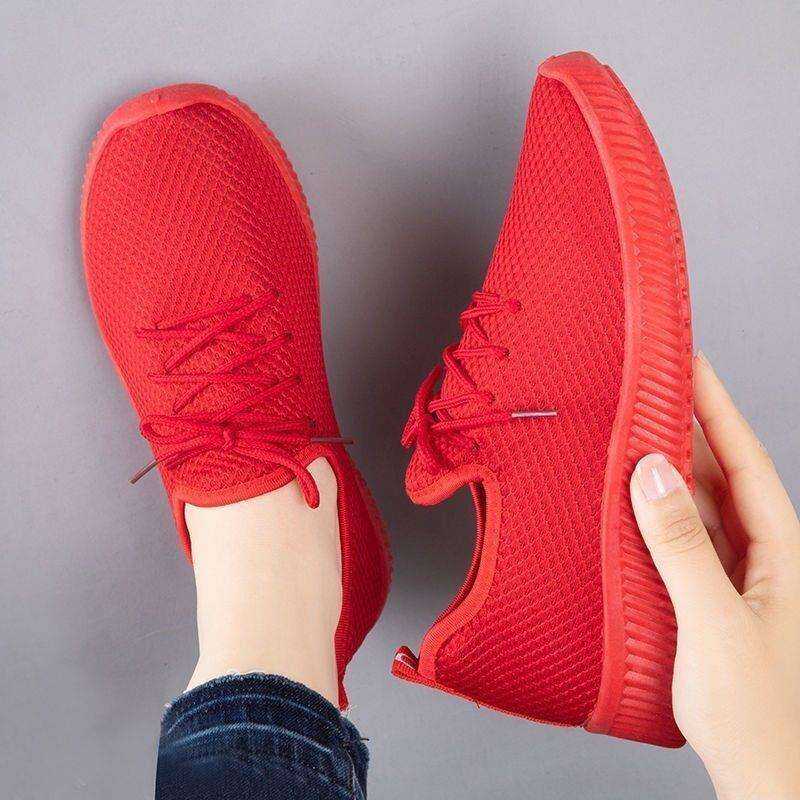 Giày Thể Thao Đế Mềm Chống Trượt Cho Nữ Giày Chạy Bộ Thường Ngày Giày Thể Thao Giày Đế Bằng Giày Mẹ Mùa Hè Mùa Thu