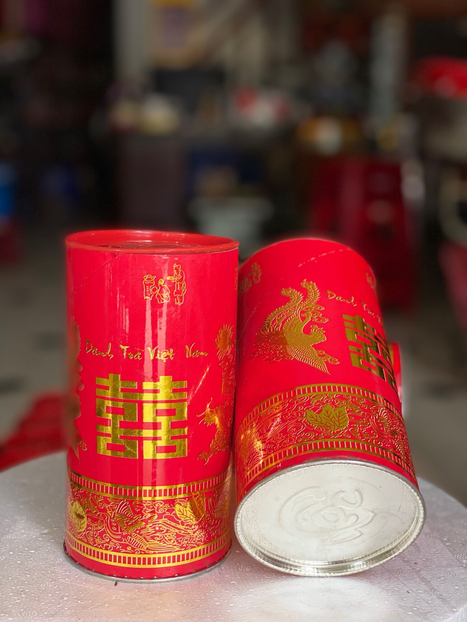 (Mẫu mới) Combo 1 cặp lon đựng trà