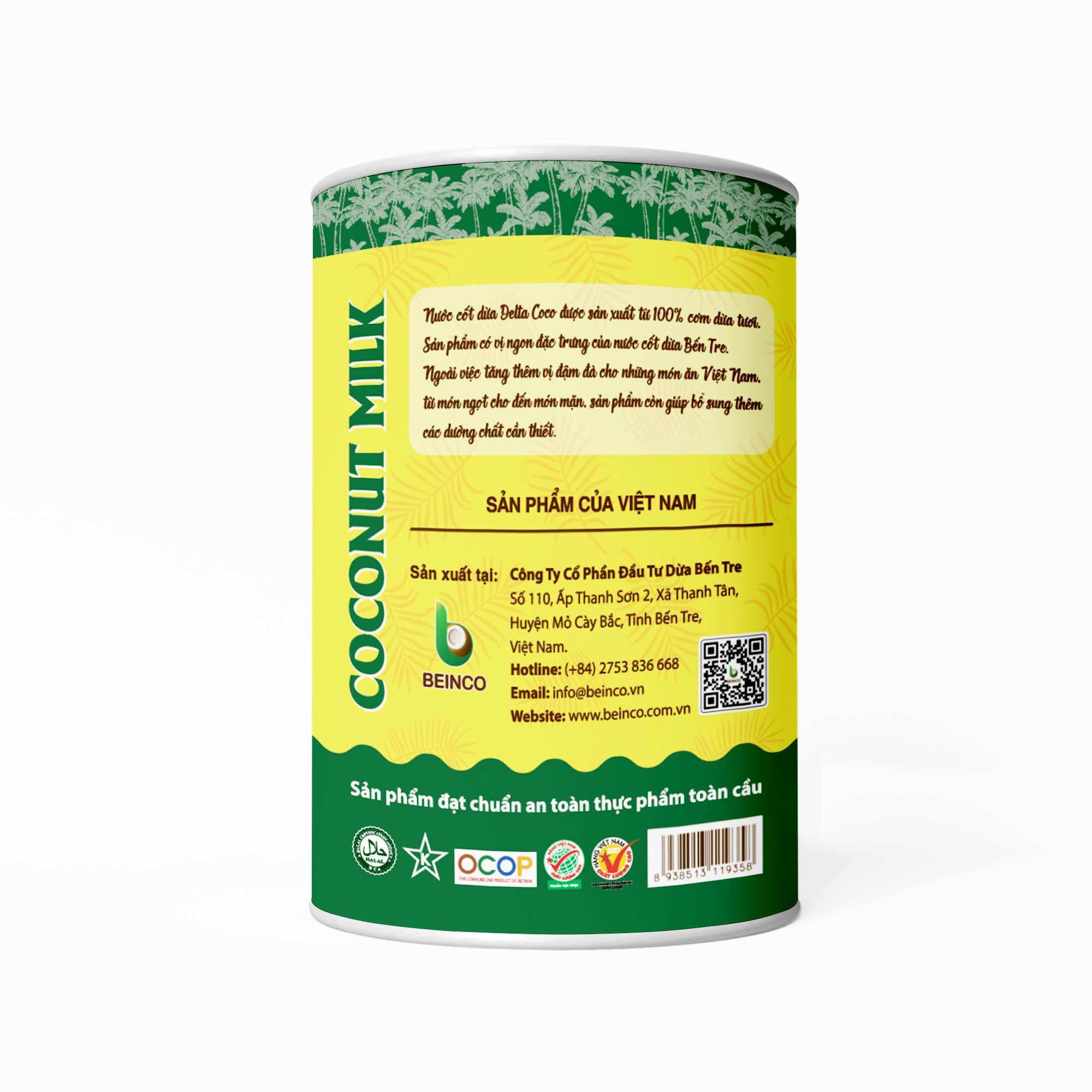 Nước Cốt Dừa Delta CoCo Lon Beinco