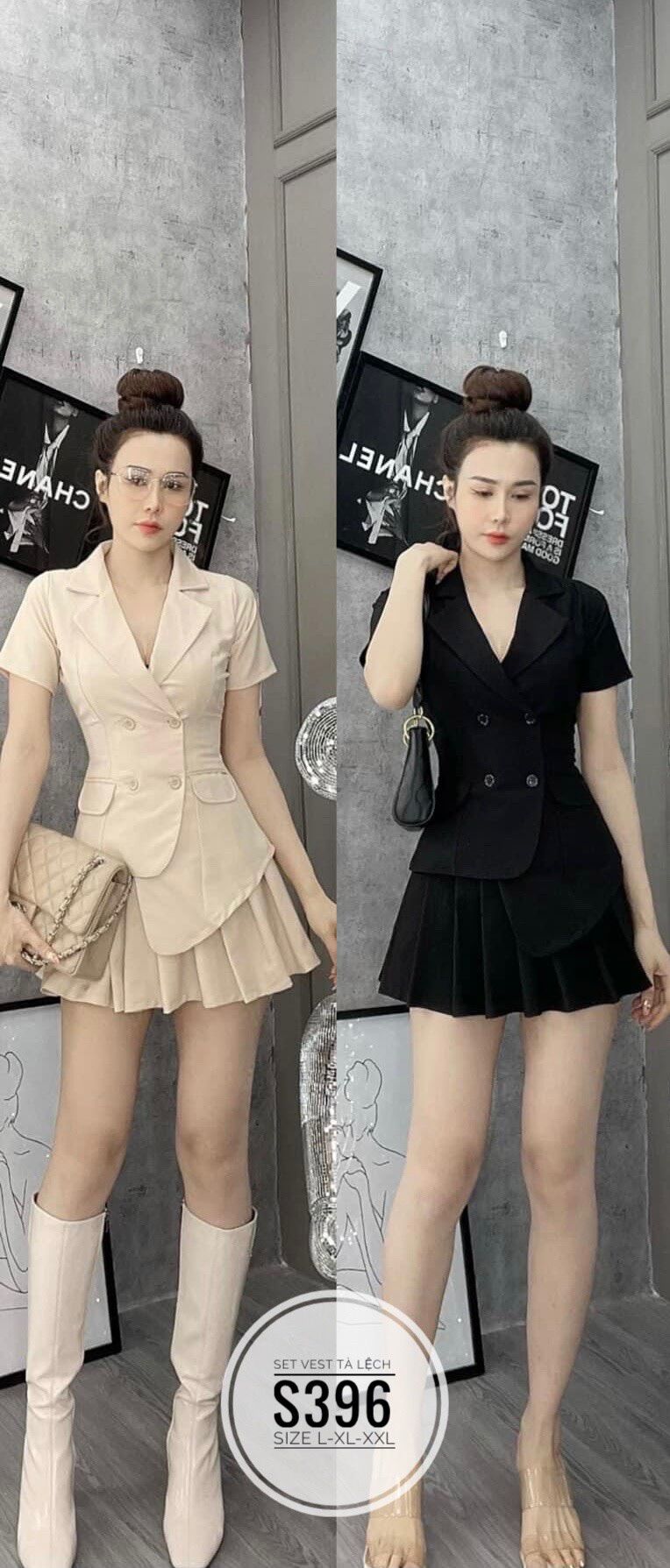 60-90kg Bigsize Set vest tà lệch S396