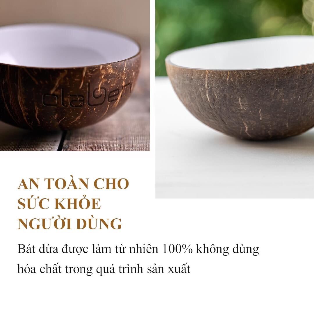 Gáo dừa kèm muỗng Olaben Nutrition