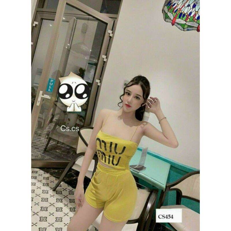 Sét bộ đùi 2 dây miu miu cực xinh.🎀