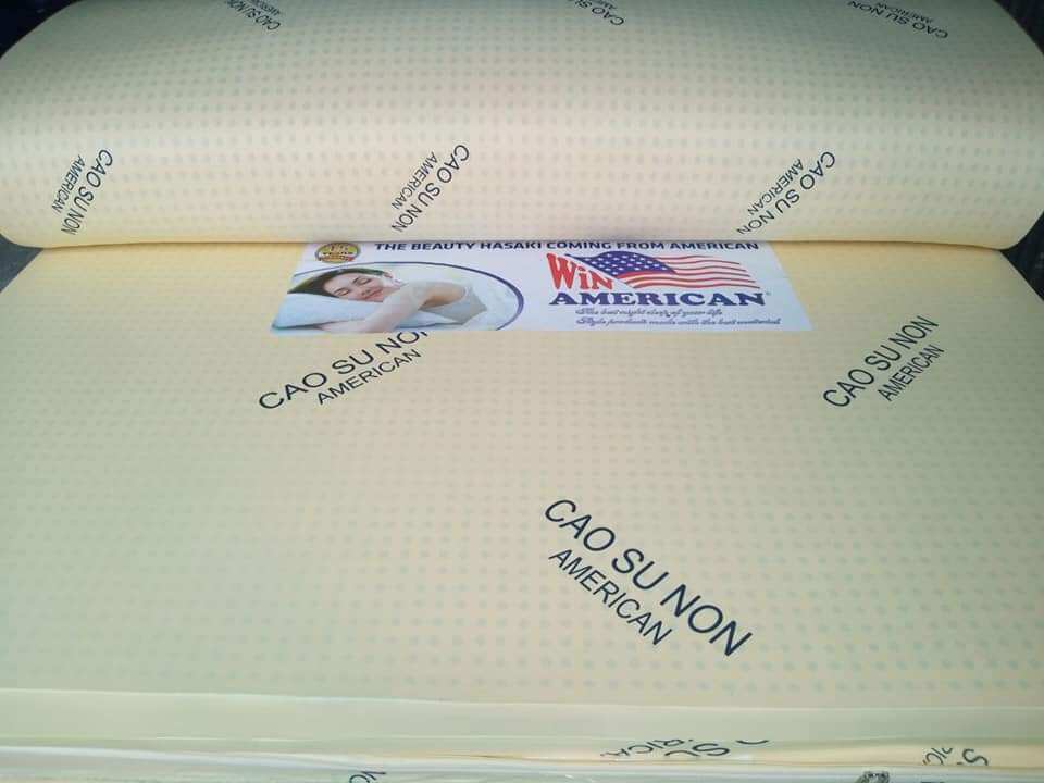 Nệm cao su non american cao cấp 1m2*2m dày 10p