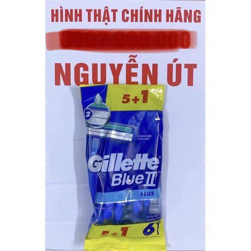 Dao cạo râu gillette blue II bịch 6 cây
